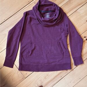 L.L. Bean Women's Plum Cowl Neck Sweater